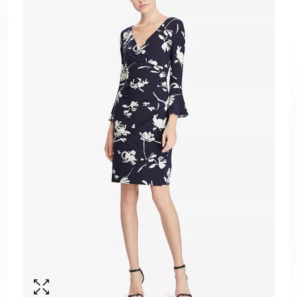 Ralph Lauren Floral Bell Sleeve Dress